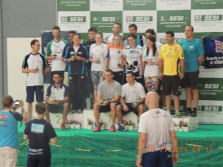 Campeonato de natao promovido pela FASC - Federao Aqutica de Santa Catarina parceira da LBV 
