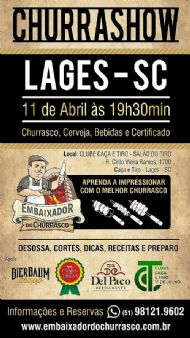 CHURRASHOW - CURSO DE DESOSSA, CORTES, DICAS, RECEITAS E PREPAROS! 11/04 