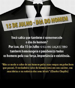 DIA DO HOMEM - 15/07/2020